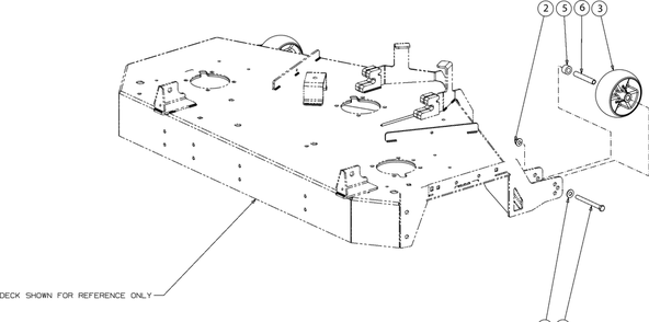Deck Wheels Diagram and Parts List for Z-FORCESZ48KH (17RSDGHB010)(2018) Cub Cadet Lawn Tractor